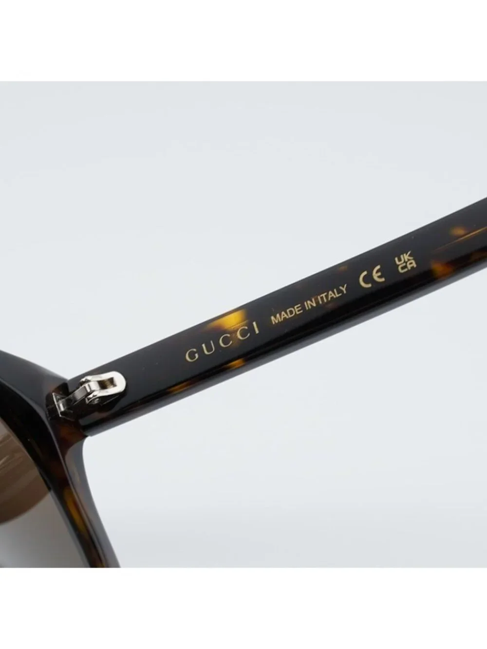 Gucci GG2077S 002 Sunglasses Havana Square Frame, Brown Lenses